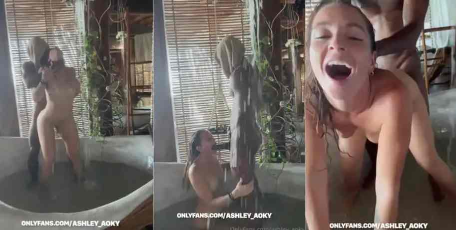 Ashley Aoky Sex Tape In Bath Tub Video Leaked