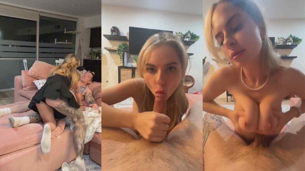 BrandyRenee19 Blowjob On The Couch OnlyFans Leaked